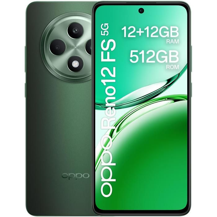 Smartphone - OPPO - Reno12 FS 5G - 12 Go RAM - 512 Go - Écran AMOLED 667 120 Hz