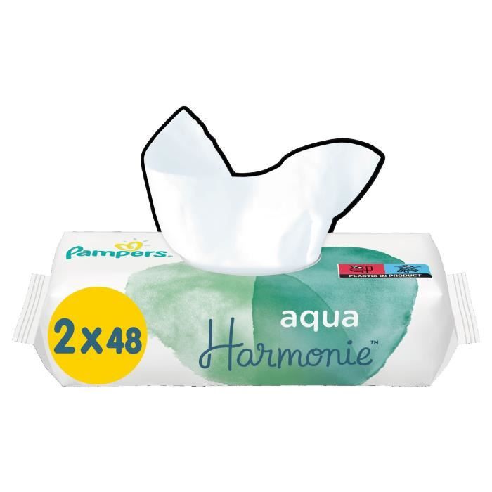 Pampers Lingettes Bebe Aqua Harmonie X 96 Cdiscount Puericulture Eveil Bebe