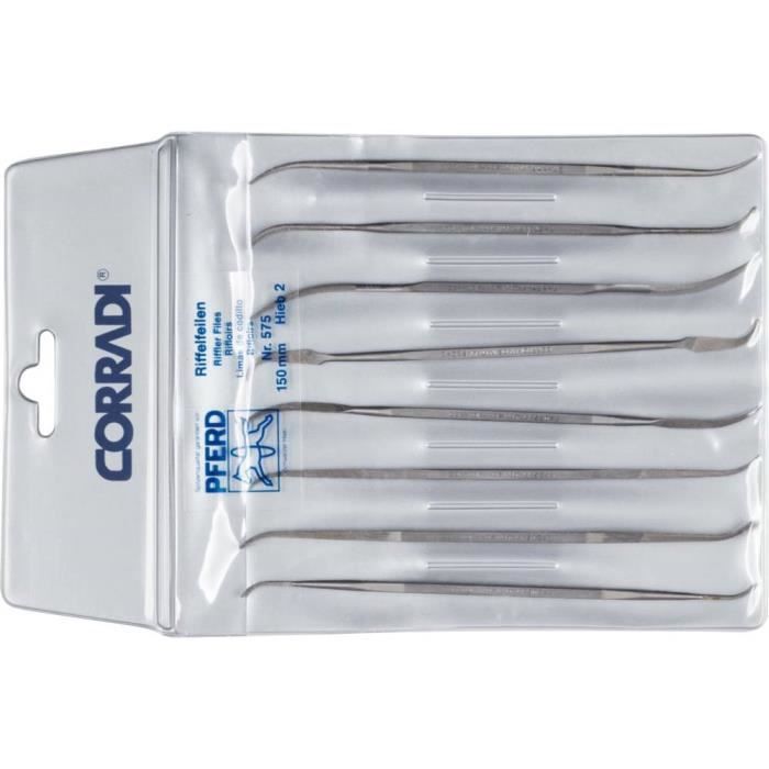 Set De Limes à Aiguille Pferd NFB 125 160 H 2 - Lime Plate Pour Finition Précise Et Travail Des Métaux