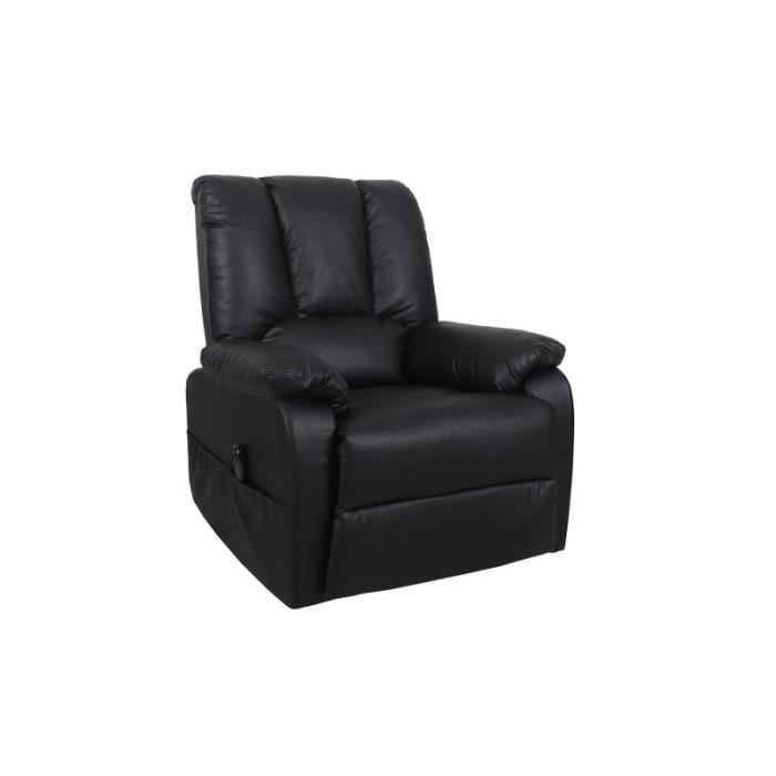 fauteuil relax electrique taiwan simili noir pu