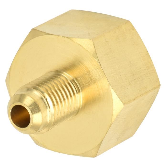 Qiilu adaptateur de réfrigérant R32 R134A Connecteur de convertisseur d'adaptateur de réfrigérant de climatisation W21 à 1/4SAE