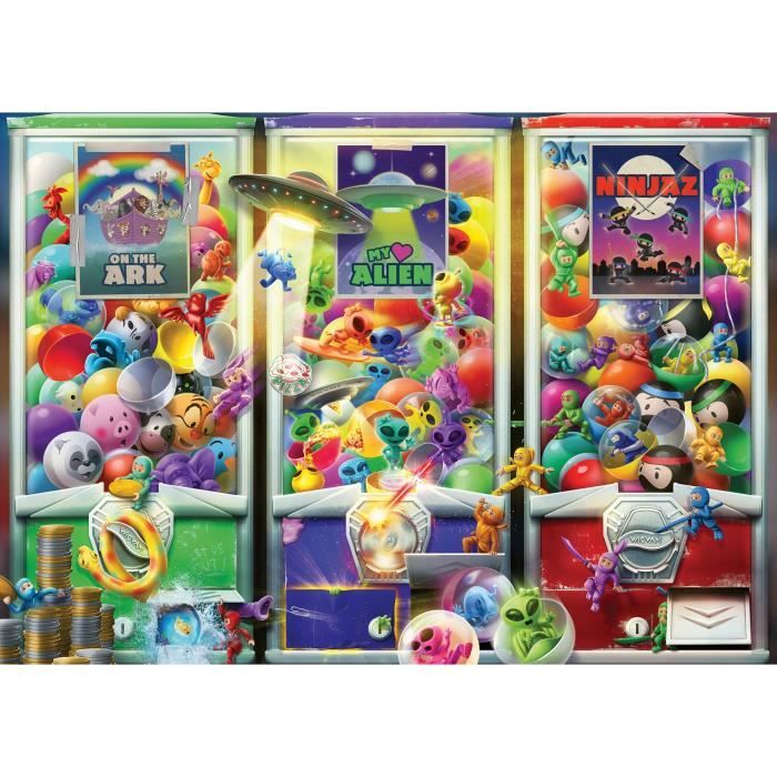Puzzle 1000 pièces : Animaux aliens et ninjas Ravensburger France