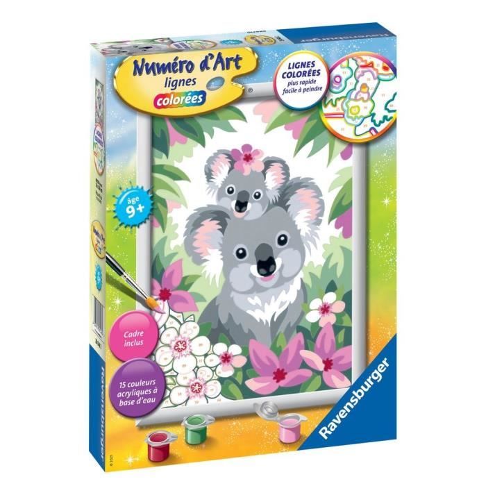Numero D Art Moyen Maman Koala Et Son Bebe Ravensburger Cdiscount