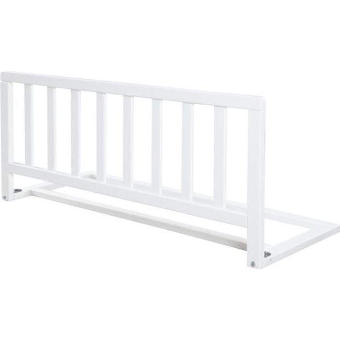 ROBA+Barriere+de+Lit+en+Bois+90+cm+-+Protection+Anti-Chute+Sûre+pour+Bebes+et+Enfants+-+18+mois+à+5+Ans+-+Montage+Facile+-+Blanc