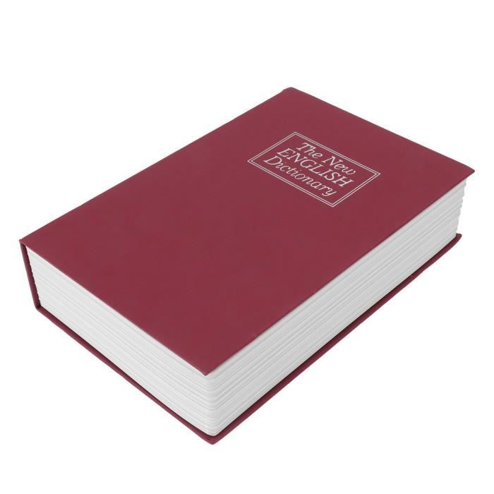 Coffre-fort de détournement - GOTOTOP - Livre Rouge - Acier inoxydable Coffre-fort de détournement - GOTOTOP - Livre Rouge - Acier inoxydable