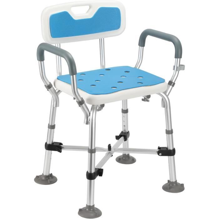 Sonnewelt Tabouret de douche pour personnes âgées, hauteur réglable Sonnewelt Tabouret de douche pour personnes âgées, hauteur réglable