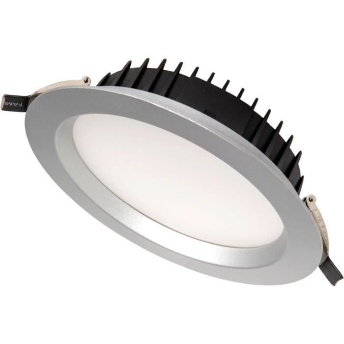 Spot LED Encastrable FactorLED 26W (équivalent 260W) - Ø24cm, Lumière Réglable 2700K-5700K - Garantie 2 Ans