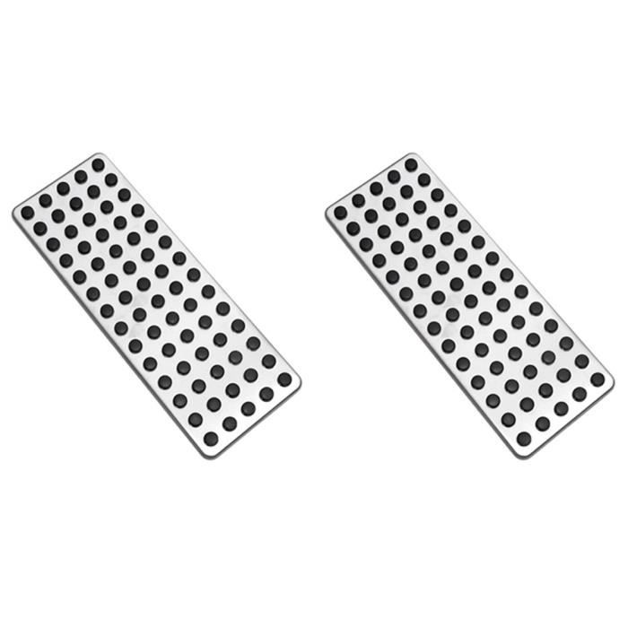 Repose-pieds En Aluminium Pour Peugeot 206 & 206CC | Conducteur Gauche | Antidérapant - 170x67mm