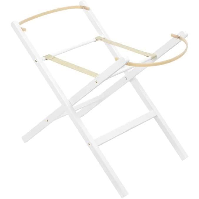 Support Bascule Pour Couffin Clair De Lune - Bois De Pin Naturel Gris Apaisant Pour Bébé