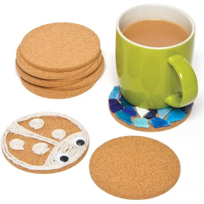 Baker Ross Sous Verres En Céramique Lot De 6 - Loisirs Créatifs à Décorer (EK3336)