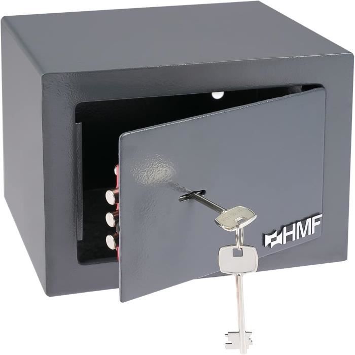 Coffre-fort HMF 50x35x31cm - Serrure électronique - Fixation Mur/sol - Anthracite - 18.5kg