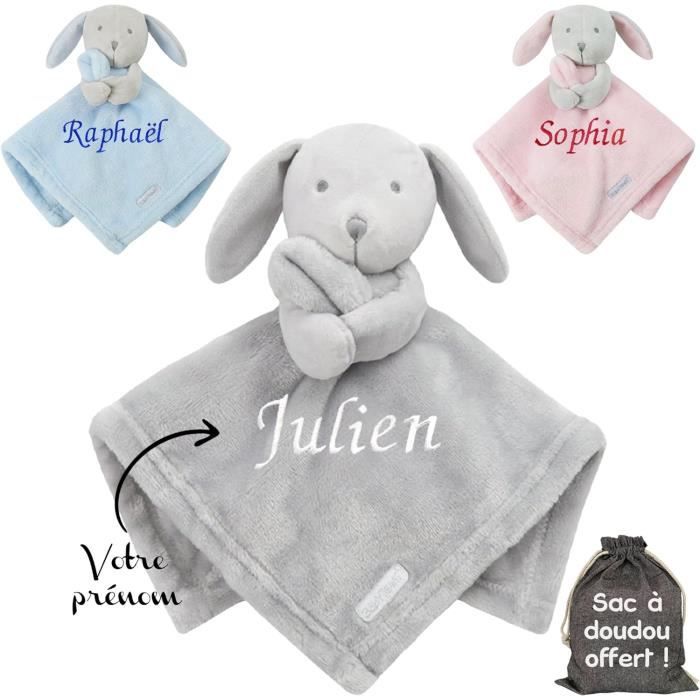 Body Bébé Personnalisé Avec Prénom - Motif Lapin Mignon - Manches Courtes - 100% Coton - Neuf