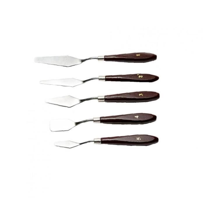 Set De 5 Couteaux à Peindre Et Spatules Pour Artistes - Idéal Pour La Peinture