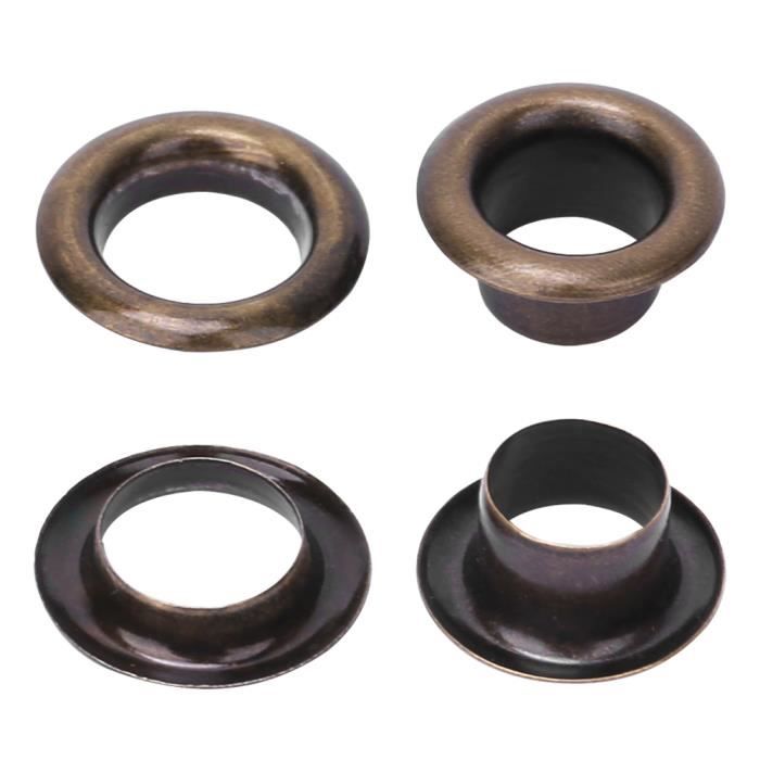 Lot 100 Rivets Creux Ronds 3mm Bronze - Rivets Double Face Cuir Bricolage & Accessoires