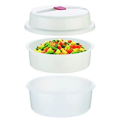 Cuiseur Vapeur Micro-ondes Tescoma Purity - 23,9 X 20,9 X 13,9 Cm | Plastique Nanocare, Antibactérien | Sans Détergent, Lavable Au Lave-vaisselle
