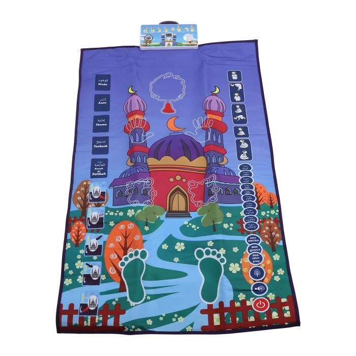 Tapis De Prière Électronique Pour Enfants – Guide Interactif Avec Alertes Sonores, Posture Corrigée, 60x100 Cm