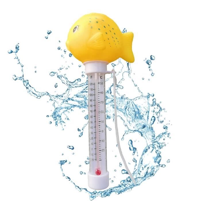 Lot De 2 Thermomètres De Bain Numériques LED - Étanché 0-99°C Avec Débit Eau En Temps Réel