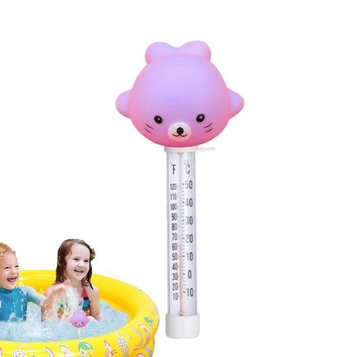 Thermomètre Piscine Flottant Tortue Mignon - Grand Écran, Lecture Facile Pour Piscine, Spa, Aquarium