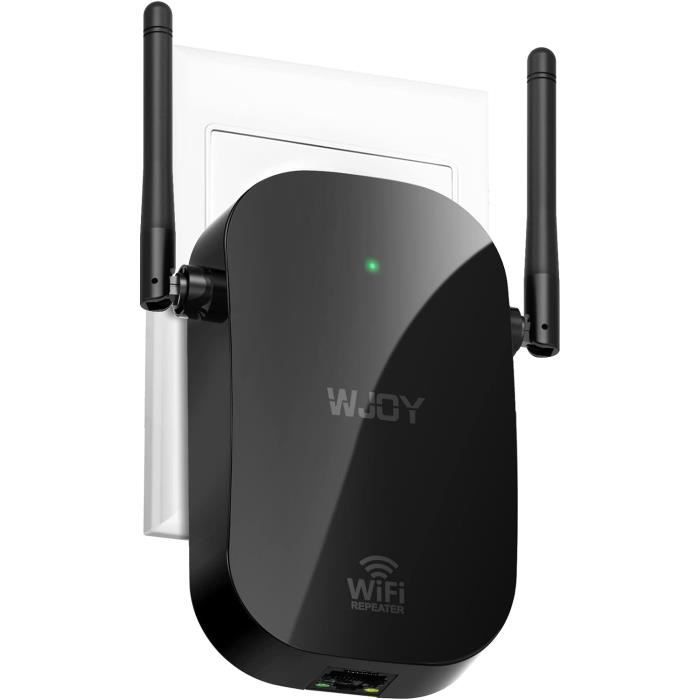Répéteur WiFi Puissant 6 Antennes - Couverture Jusqu'à 10000 M² - 2 Ports LAN - Mode Répéteur/Routeur/AP