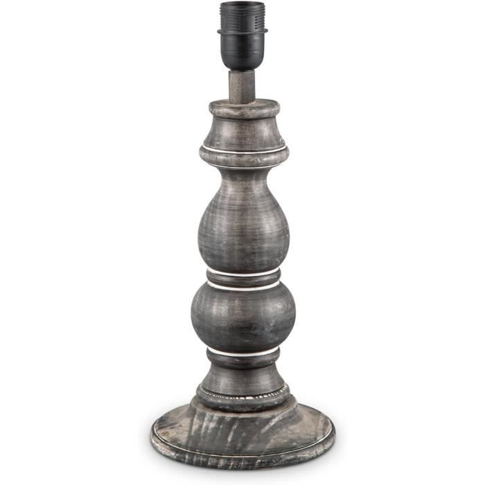 Home Sweet Home Pied De Lampe De Table Classique En Laiton - Base Luminaire Métal 10/10/36,5 Cm - Compatible Abat-jour Jusqu'à 35 Cm - E27