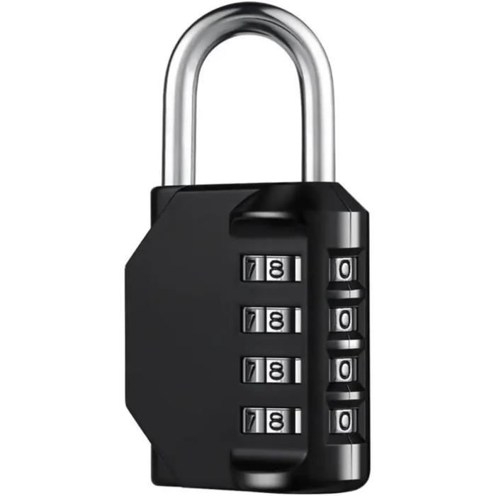 Cadenas à Code Pour Valise - Câble Acier - 3 Chiffres Réinitialisable - Pour Voyage, Casier, Sac