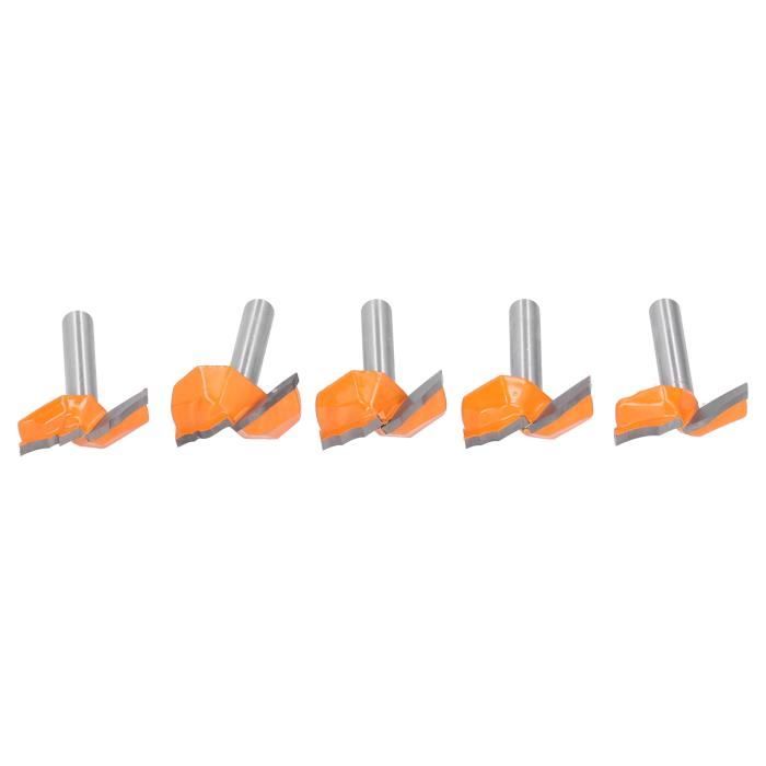 Fraise à Planer Pour Défonceuse Et CNC - Tige 6 Mm, Diamètre De Coupe 25.4 Mm, 4 Lames HM Réversibles - 10
