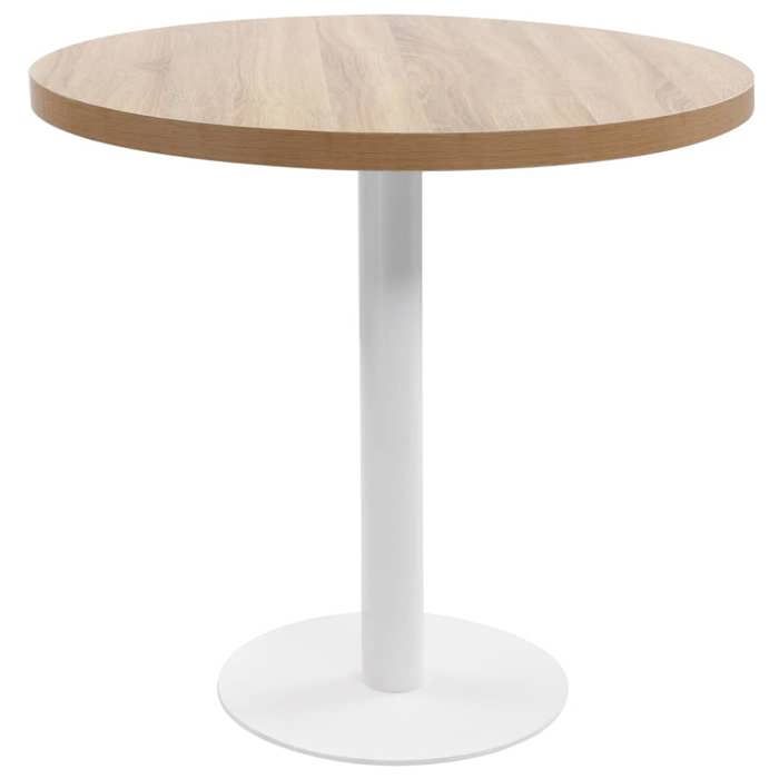 vidaXL Table de bistro marron clair 80 cm MDF 286423
