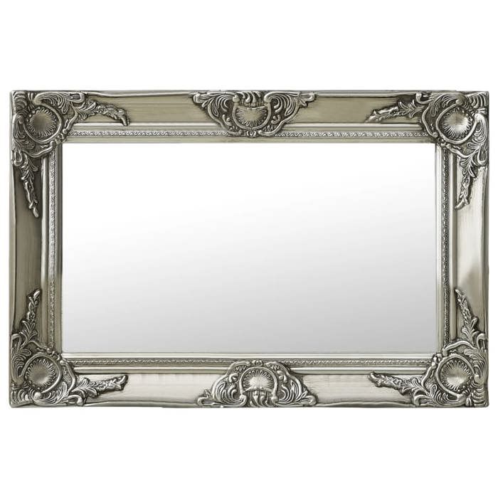 vidaXL Miroir mural style baroque 60x40 cm Argenté 320330