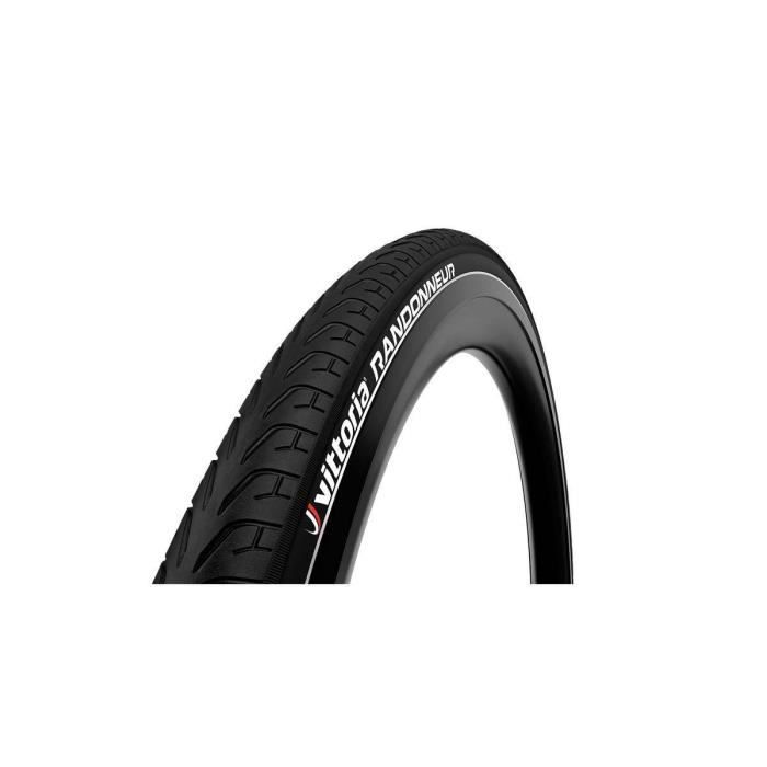 Pneu VTC urbain VITTORIA RANDONNEUR noir TR (37-622) flanc réfléchissant