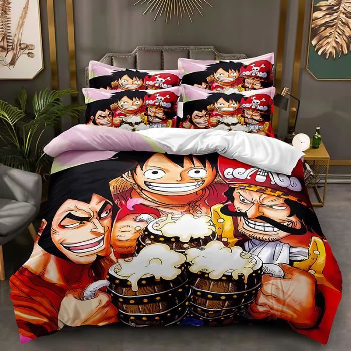 Couverture et plaid 3D imprimé Luffy One Piece - One Piece - Multicolore - 100x150cm - Flanelle