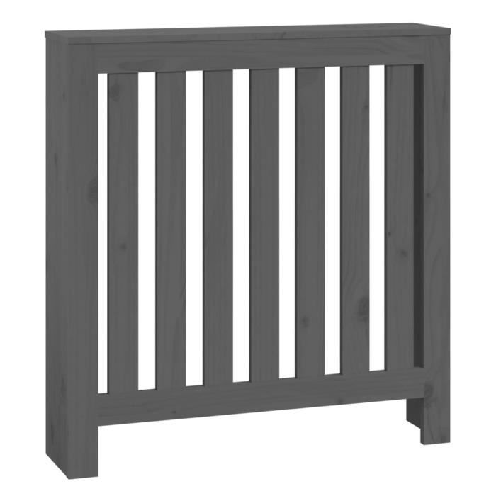 Maison Exclusive Cache-radiateur Noir 210x21x85 cm Bois massif de pin | Leroy Merlin