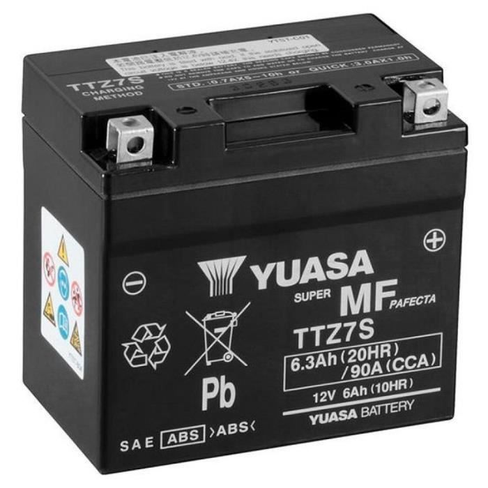 Batterie Yuasa pour Scooter Honda 125 PCX S 2018 à 2021 YTZ7S-BS SLA / 12V 6Ah Neuf