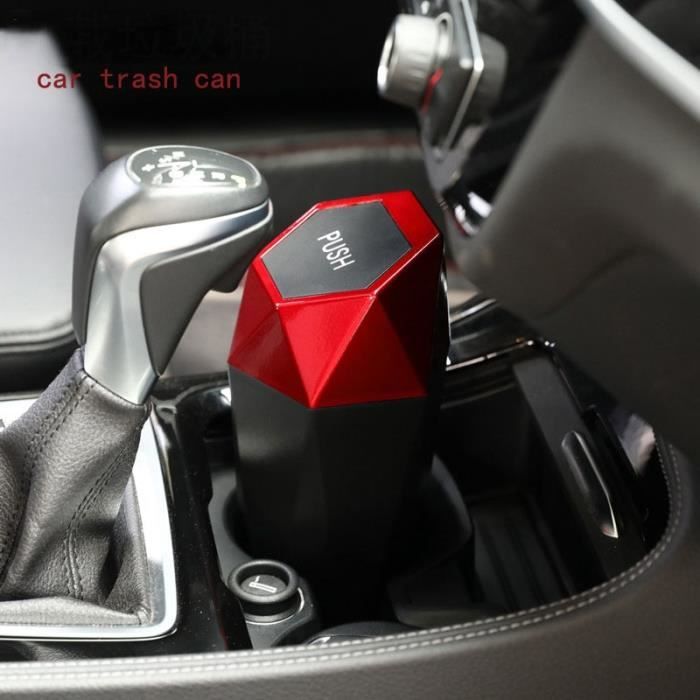 Mini Poubelle De Voiture Pliable En Cuir PU – Petite Poubelle Portable Avec Crochets, Boîte à Déchets Pliable Pour Voiture, Noir – Idéal Voyage & Usage Quotidien