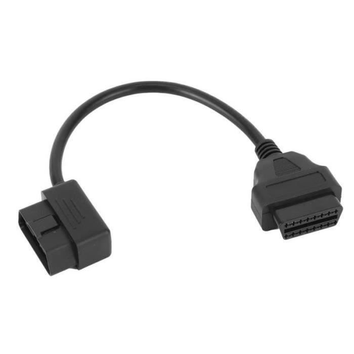Câble Extension OBD2 16Pin 30cm - Adaptateur Diagnostic ELM327 Mâle/Femelle