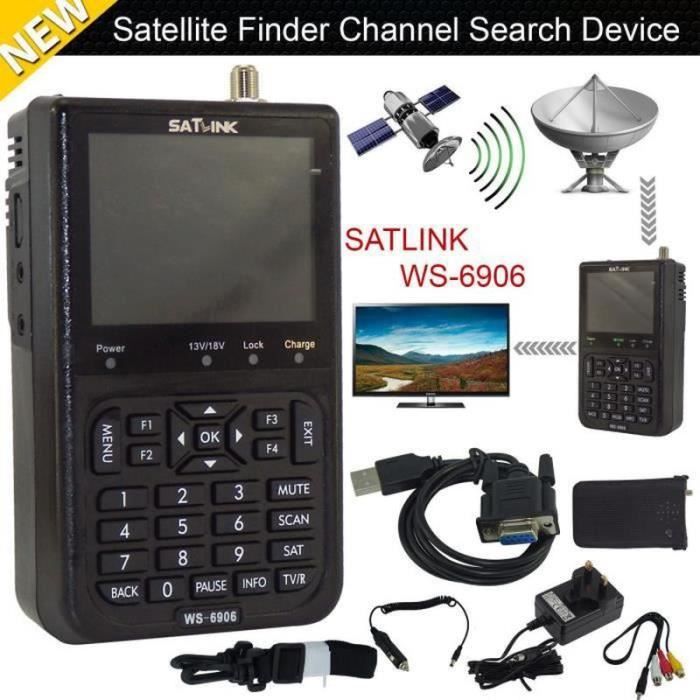 FL28151-Pointeur professionnel satellite signal finder la chaîne recherche appareil Satlink WS-6906