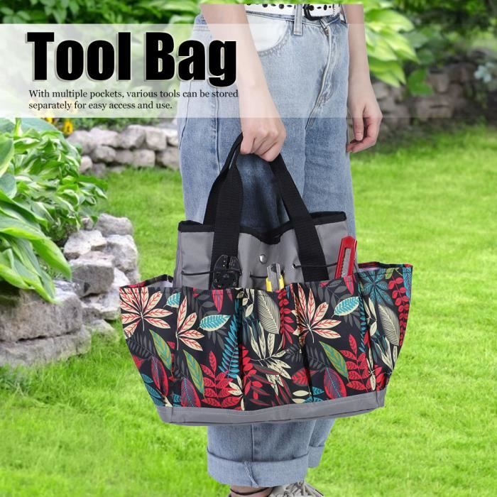 Sac à Outils Roulant Portable - Tissu Oxford 900D, 4 Poches, Avec Poignée
