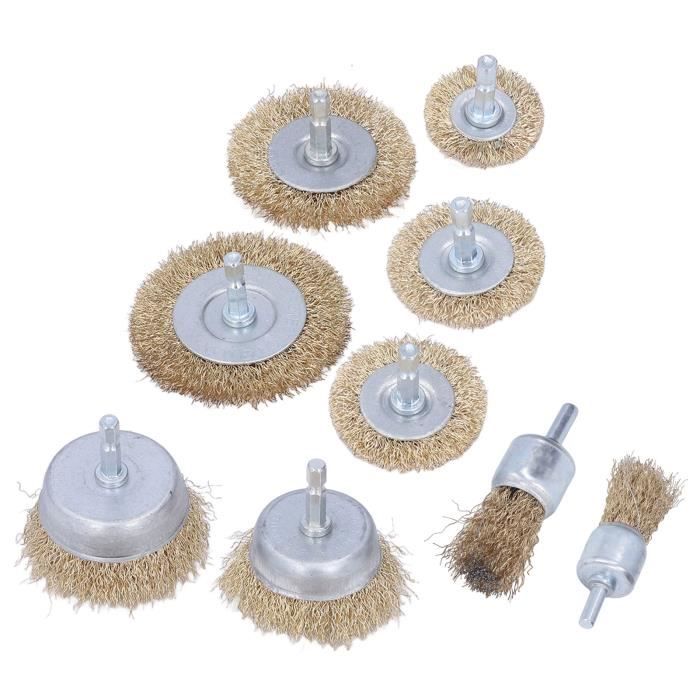 Roue De Brosse Métallique De 5,1 Cm For Perceuse, Meuleuse, Perceuse