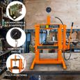 Presse hydraulique 10t Manuelle Autoportante 3 Niveaux Atelier Bricolage DIY-1