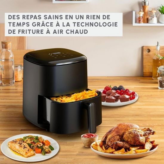 Magicfox – Friteuse sans huile 10L – 2200W – 9 programmes de cuisson – 2 tiroirs – Panneau tactile LED – Technologie