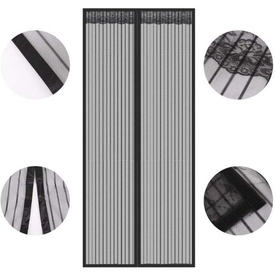 Moustiquaire Bandes Magnétique Pour Portes, 215 X 265 Cm