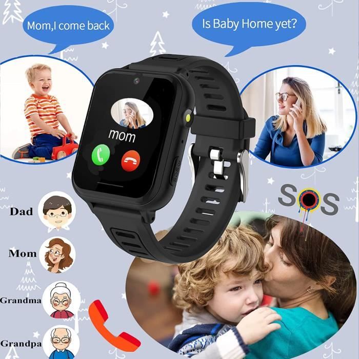 Montre GPS Enfant Tracker Montre Connectée Enfant Fille Garçon, Portable  Montre Telephone pour Enfant, Montre Intelligente Enfa[136] - Cdiscount  Téléphonie