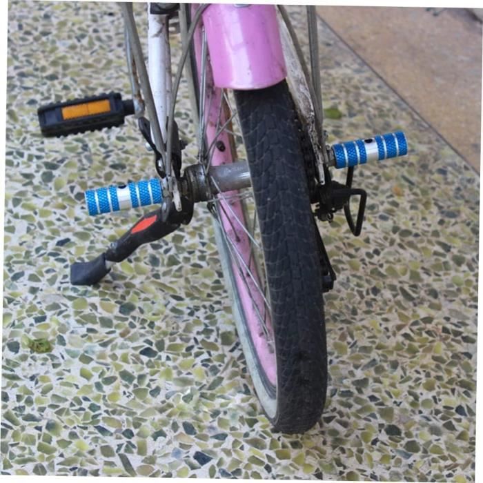 Lot De 6 Poignées De Vélo Pour Enfants - 3 Paires, Diamètre 22 Mm - Caoutchouc Antidérapant Et Amortissant - Couleurs Noir, Bleu Clair, Bleu Foncé