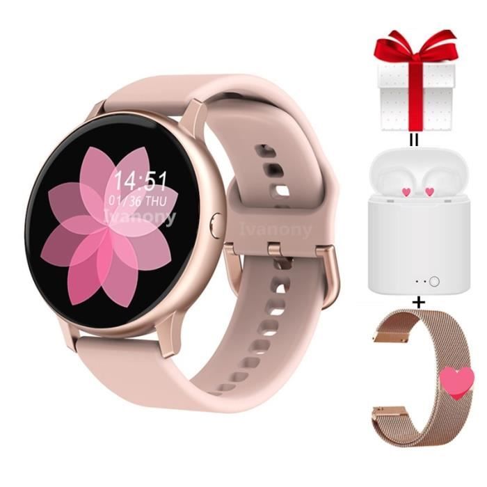 Montre connectee Montre intelligente DT88 Pro sangle ecouteur pleine touche Smartwatch femmes pression arterielle Type A Cdiscount Telephonie