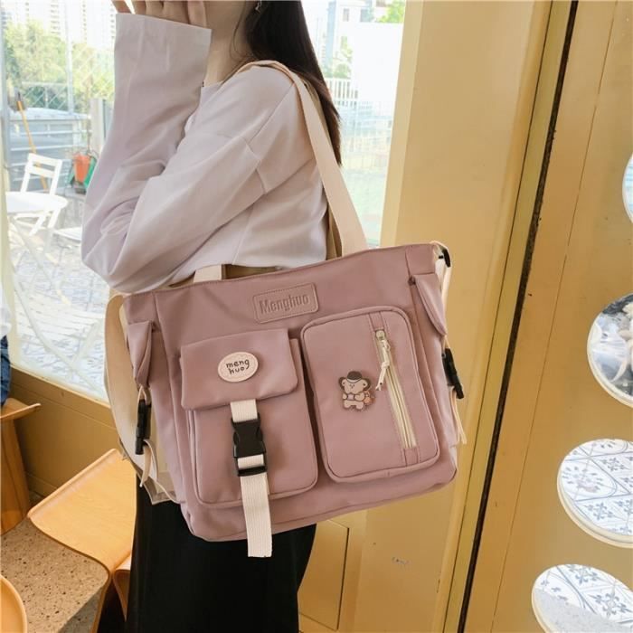 Sac bandoulière en toile femme on sale