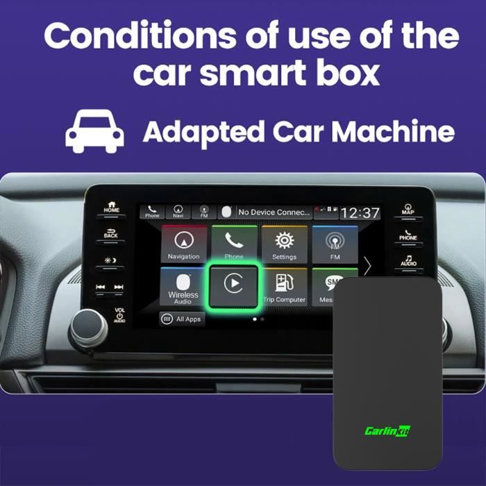 CarlinKit Adaptateur CarPlay 2air Android Auto sans fil Dongle