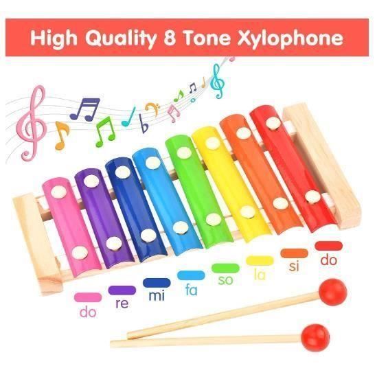 Instrument de musique enfant bois jouets musicaux pour bébés Enfant Educatif Préscolaire A3