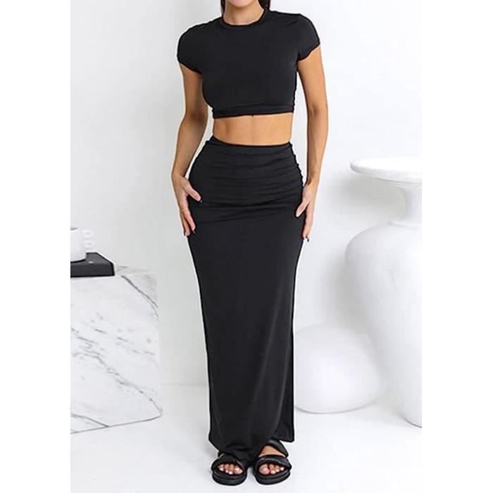 Crop top et store jupe taille haute