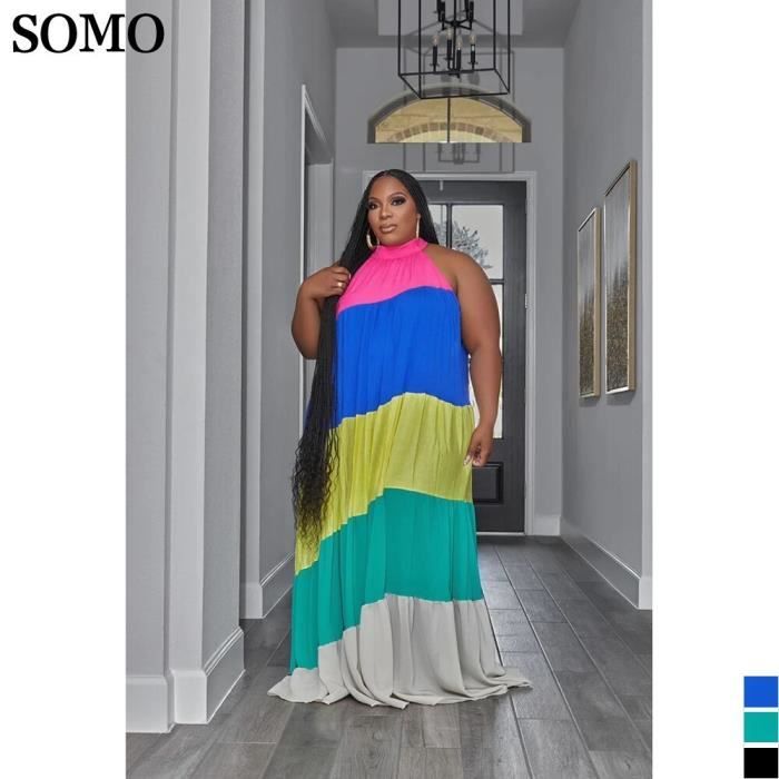 SOMO Robe longue plissee grande taille pour les abonnes aux documents tenue de soiree 1.5mmx14950m Blanc Cdiscount Pret a Porter