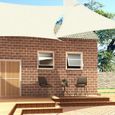 Voile d'ombrage carré EUGAD en HDPE 200g/m² 2x2m - Protection solaire pour terrasse, balcon et jardin - Crème-2