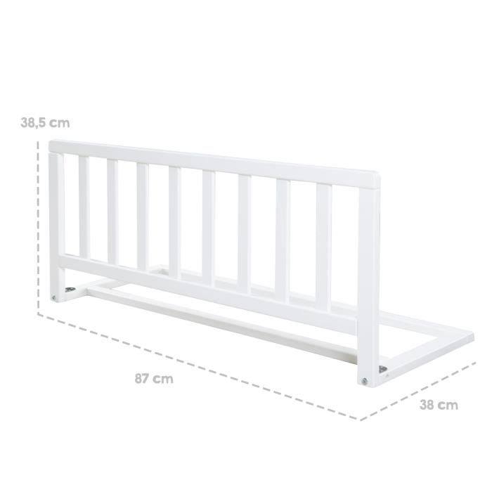 Giantex barrière de lit pliable pour bébé/enfant 120x42cm en tissu
